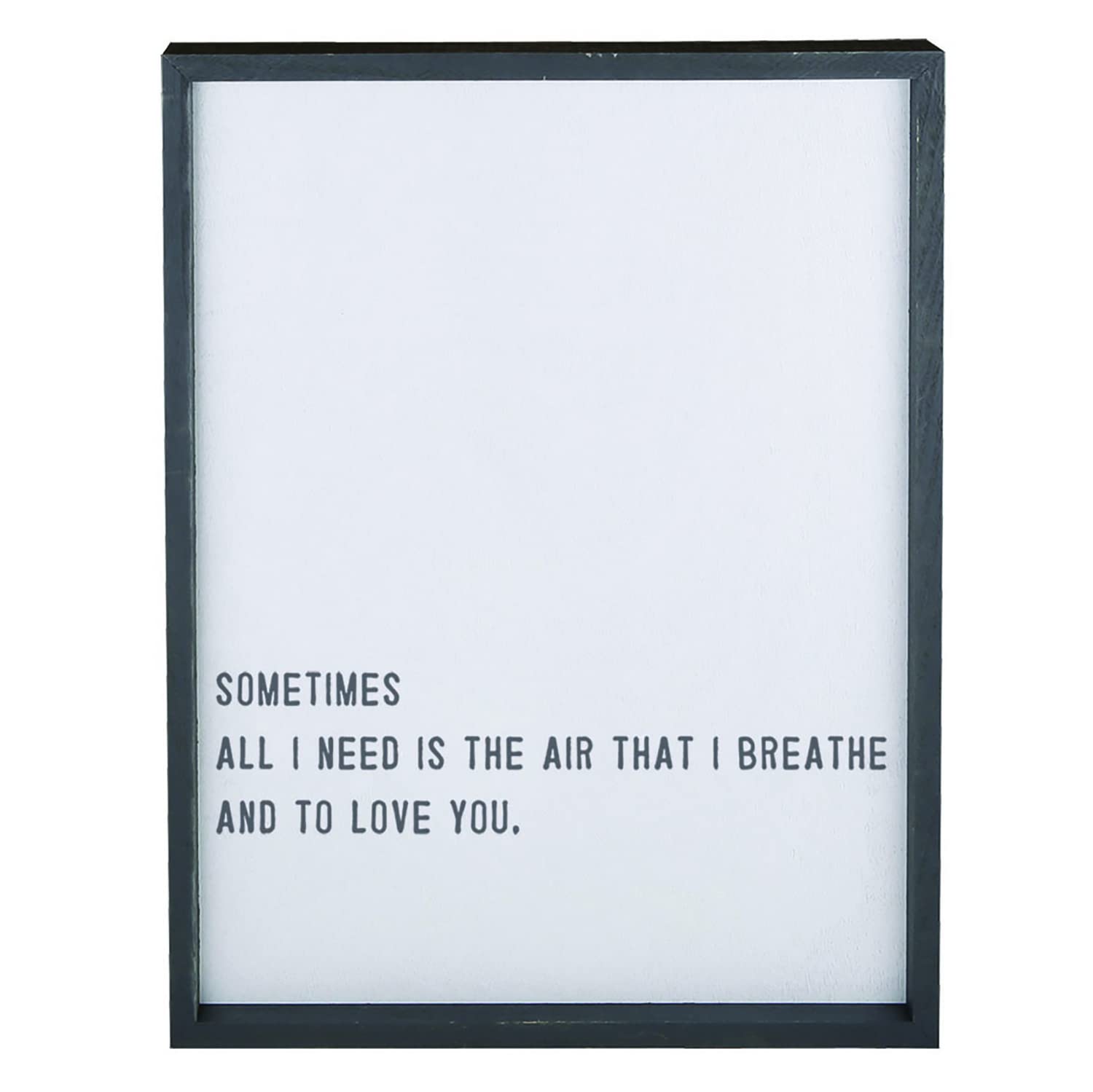 SANTA BARBARA DESIGN STUDIOF2F Paulownia Wood Sign Wall Décor, 20 x 27-Inch, All I Need