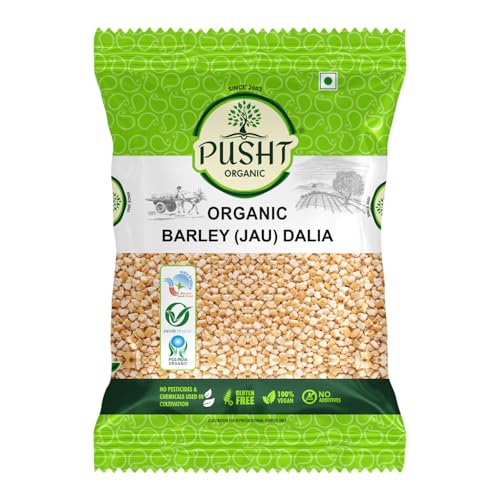 Image of Pusht Organic Barley (Jau) Dalia, Light Breakfast Cereal (500G X 2)