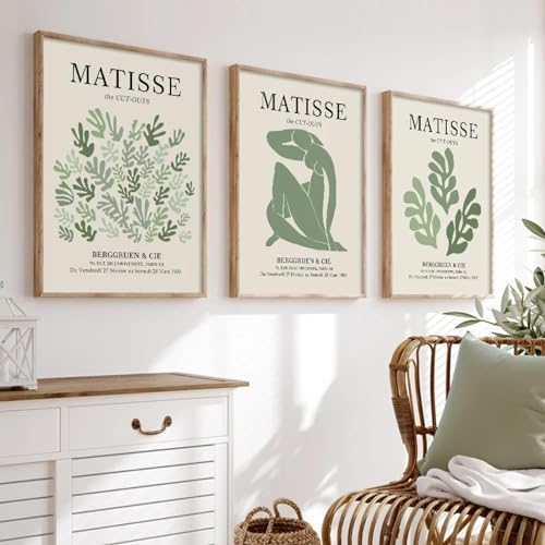 Toile peinture de style Matisse imprimée en haute définition pour intérieur chic