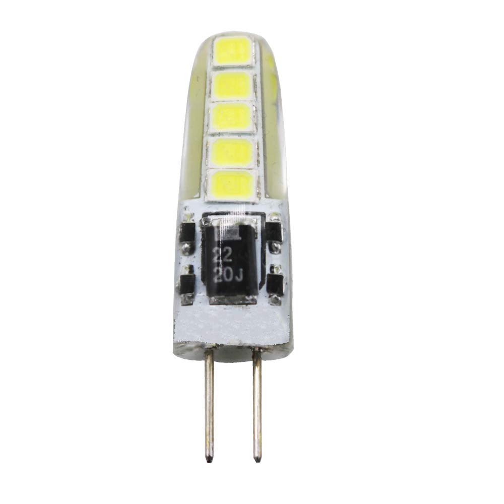 Xinyansee White 1 Pcs G4 3W Led Bulbs Equivalent To 25W Cool 6000K 300Lm Non-Dimmable 360 Degree Ac/Dc 12V