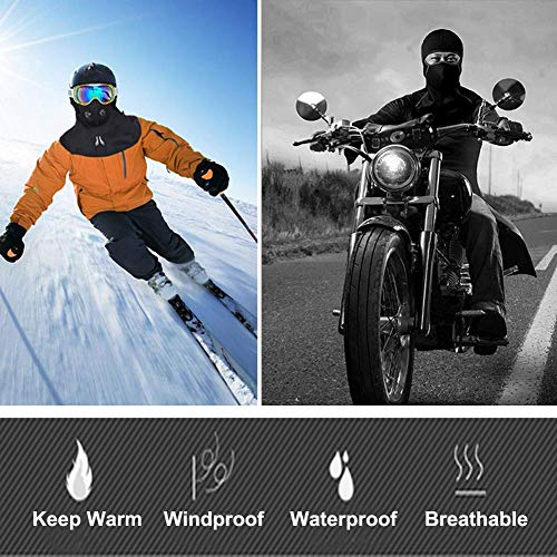 Mozowo Balaclava Winter Full Face Mask, Polyester Fleece Waterproof Hinged Winter Windproof Breathable Outdoors Masks Motorcycle Snowboard Cycling Ski Warmer & Lightweight For Women Men (With Zipper) #TOP6