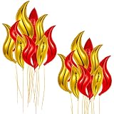 16 Pcs Fire Balloon 24 Inch Firefighter Birthday Party Decorations Fire Truck Birthday Party Supplie