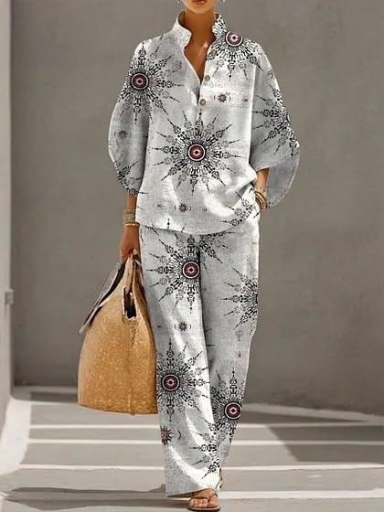 Conjunto relax verano mujer ideal para paseos maritimos y tardes de terraza 2