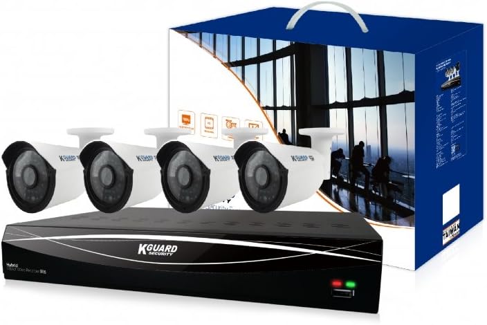KGUARD 8 Channel HD 1TB Hybrid CCTV AHD DVR Kit with 4 x 720P Cameras