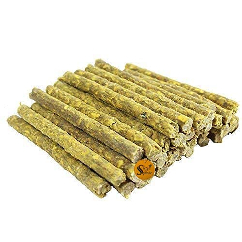 Sage Square Dog Chew Munchy Dental Treat Chicken Flavour Bark Sticks Munchies (Yellow Sticks) (Pack of 5Kg)