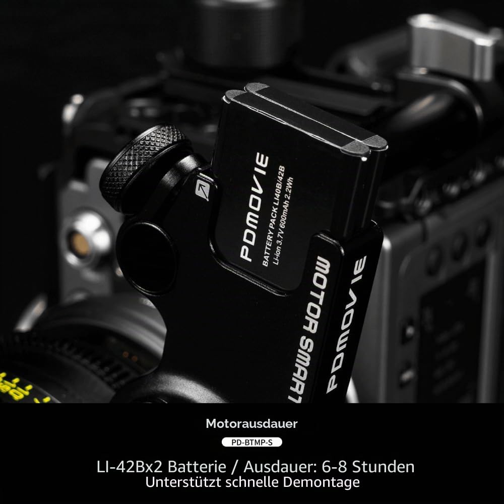PDMOVIE Live AIR 3 Smart PD-BTMP-S LiDAR Autofokus Motor für manuelle Objektive mit Fokusbegrenzung oder DSLR-Objektive ohne Fokus mit Tiefenschärfen-Skala