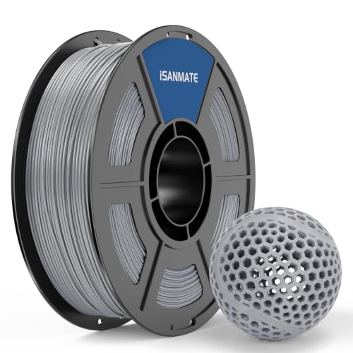 Image of iSANMATE Rebound 90A PEBA Filament 1.75mm for 3D Printer 1kg, Gray