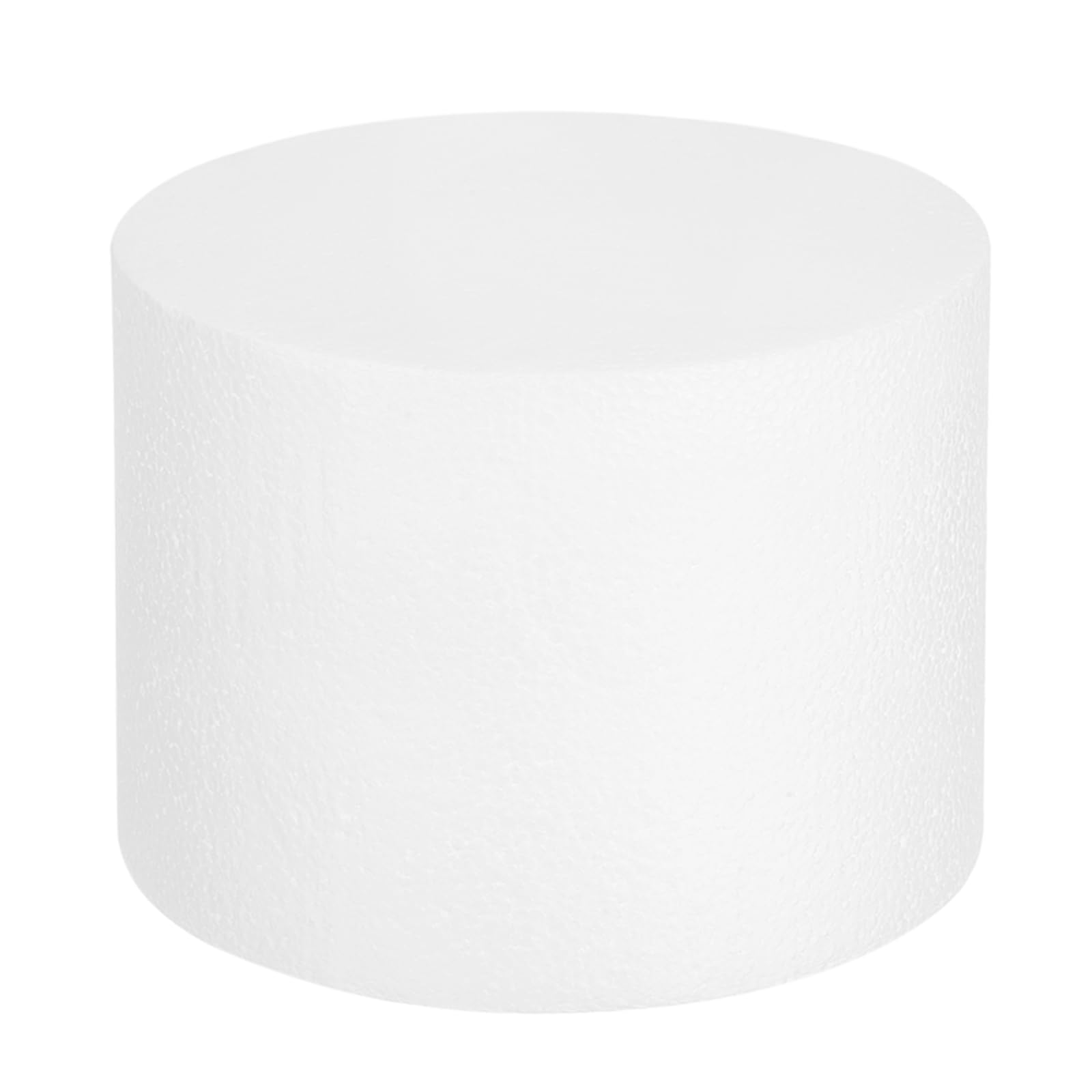 QUARKZMAN Torta Finta Rotonda in Schiuma 8"x 6" Bianca Cerchi Finti Torte Ornamento per Matrimoni Completi Decorazioni Torte Artigianato E