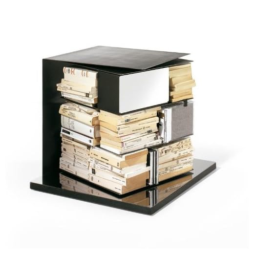 Opinion Ciatti Ptolomeo X4 Short Libros Columna, Schwarz Fuß edelstahl poliert, estándar