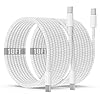 Cable de carga USB C a C de 10 pies, 60 W, cable de carga rápido tipo C a C para Apple iPhone 17 Pro Max/17 Air/16 Pro Max/15 Plus, MacBook Pro 2021/2020/2019, iPad de 12.9/11 pulgadas/Mini/Air 5/4
