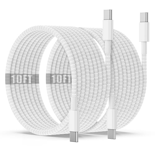 USB C to C Charging Cable 10ft, 60W Fast Type C to C Charger Cord...