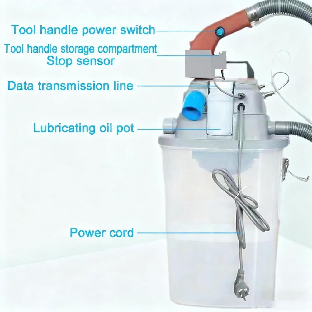 Fabric Thread Trimming Machine with Storage Bucket,Single-Head Electric Brushless Thread Trimmer,Smart Garment Factory Thread Cutting Machine， Stepless Speed Regulation, Maximum Speed: 28000/min