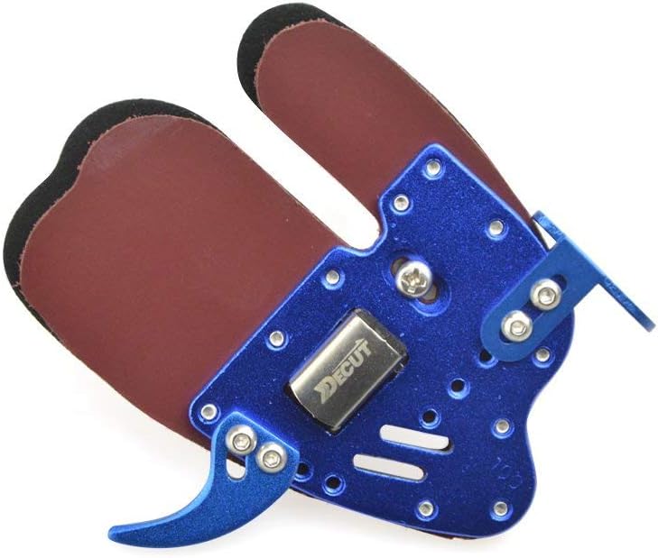 NMCPY Archery Finger Tab Guard Finger Saver Protect Guard Leather Protector Gloves Adjustable for Bow Hunting Left Hand Right Hand : Sports & Outdoors
