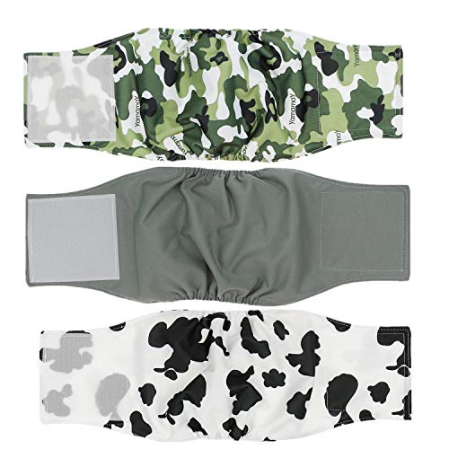 Cilkus Washable Male Dog Diapers - 2021 Male Dog Belly Wrap, Soft and Comfortable,Adjustable, Reusable Belly Bands (M（13