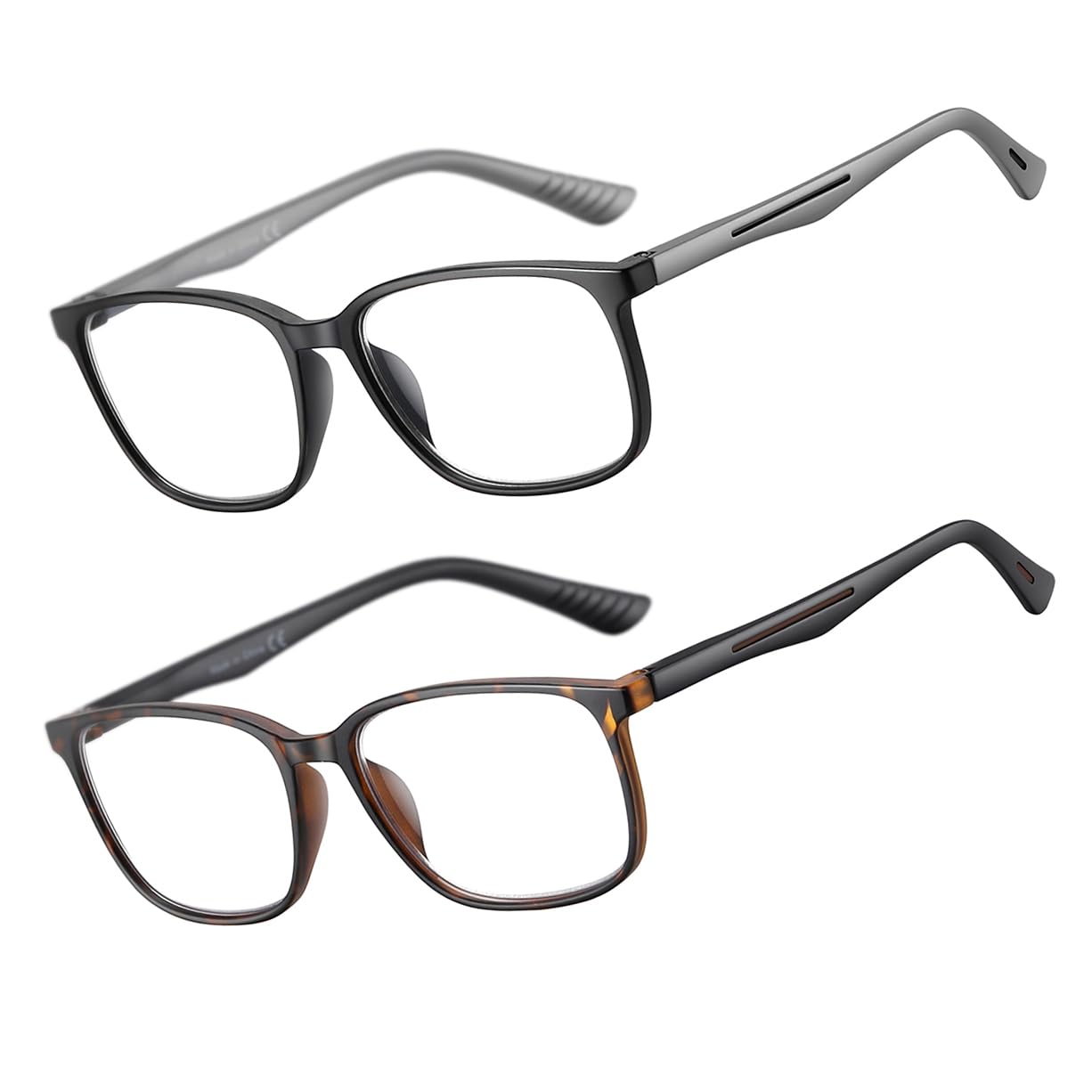 Reading Glasses for Men,Blue Light Blocking Readers for men with Comfort Spring Hinge