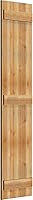 Vista 2 de Ekena Millwork RBJ06S16X072RWR TimberCraft Tres tableros de 5 3/8" unidos de madera rústica, persianas de madera rústica (por par), 16 1/8" de ancho