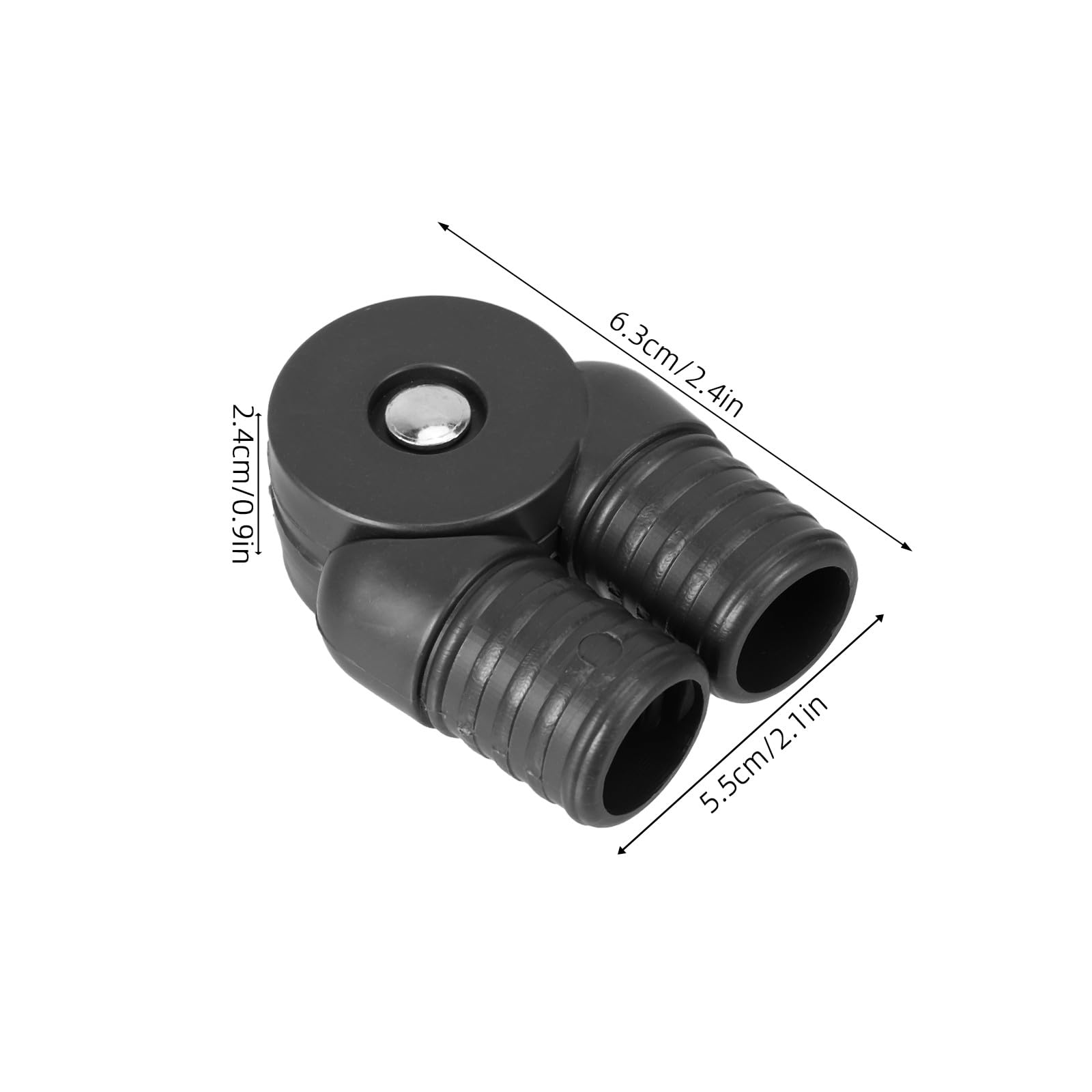 Lurrose Adattatore per Tubo Plastica 2 Pezzi per Sedia Reclinabile e Sedia Girevole Connettore Resistente e Flessibile per Sedie in Acciaio e Poltrone Lounge