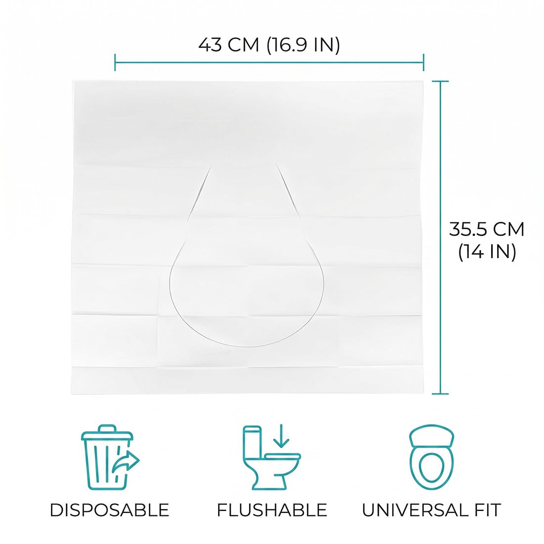 Copri Water WC USA e Getta Salviette Igieniche Monouso Solubili in Acqua 40 Pezzi