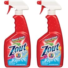 Zout Laundry Stain Remover Spray, Triple Enzyme Formula, 22 Ounce Bottles, 2-Pack