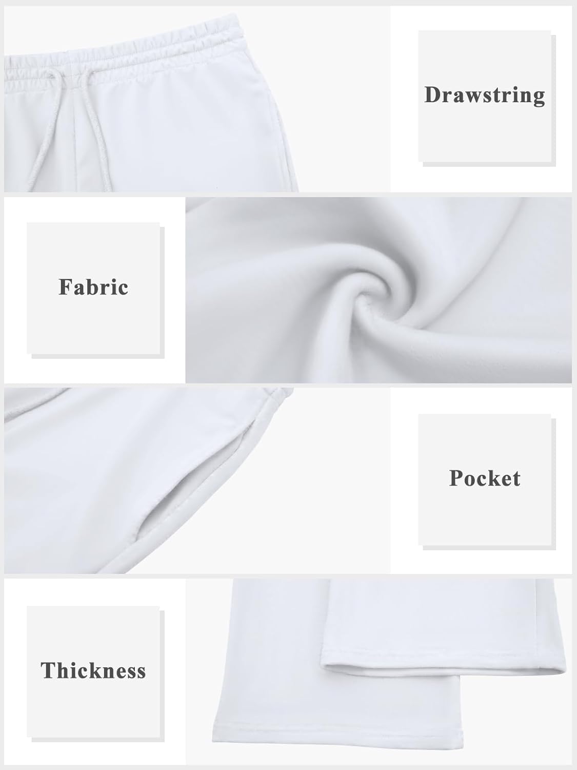 Womens Sweatpants Cotton Lounge Pants Wide Leg Drawstring Joggers Fall Athletic Outfits with Pockets 2025 - Image 7