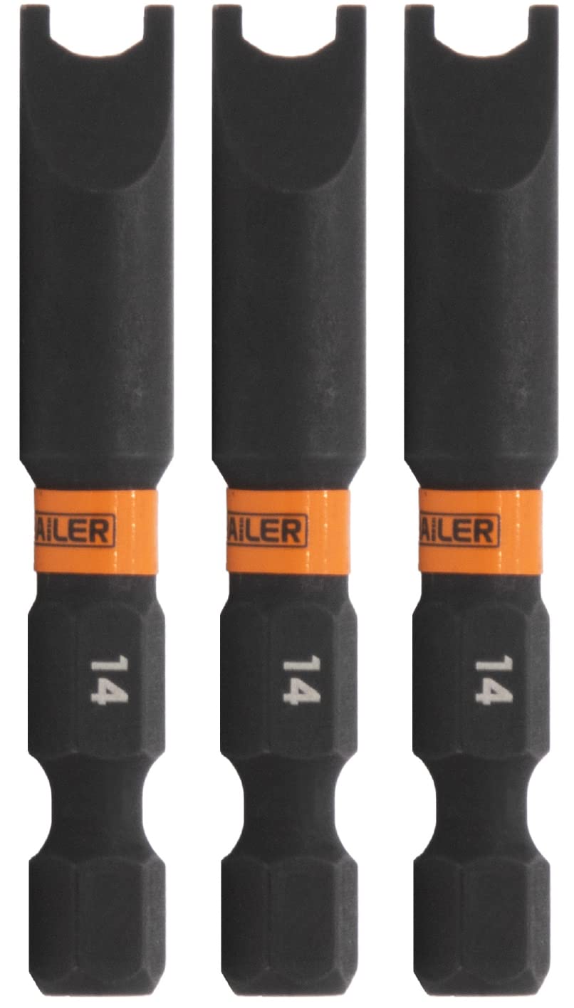 Spanner #14 Impact Driver Bit - Railer Snake Eye #14 S2 Steel 2 Inch Spanner Power Bits (3 Pack)