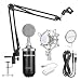 ZINGYOU BM-8000 Professional Studio Condenser Microphone Set, XLR Condenser Mic Bundle for Recording (Black)