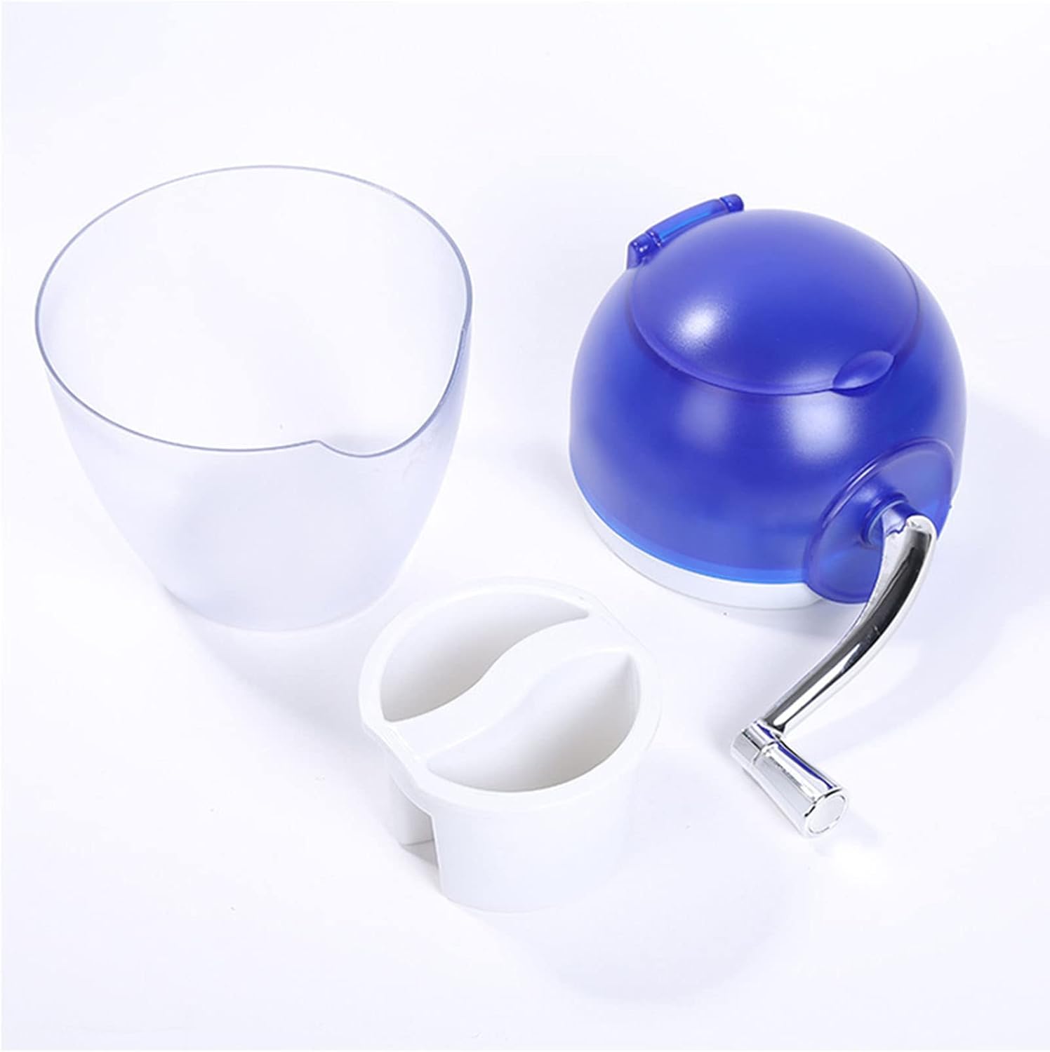 Ice Crusher Manual Rotary Ice Crusher Cocktails Slush Machine Ice Cube Crushed Smoothies Ice Crusher Machine Home Ice Grinder Ice Cube Drinks Chopper Stirrer,Green