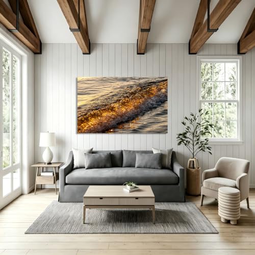 Lienzo de paisaje de montañas elegante en formato canvas de diseño moderno sin marco 2