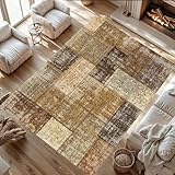 Tapis doux et à poils courts : ce tapis de salon lavable à poils courts permet une variété d'espaces et n'obstrue pas les portes, particulièrement adapté pour les endroits très fréquentés comme les entrées. Que vous marchiez pieds nus ou que vous soyez allongé avec votre famille, vous pouvez sentir la chaleur et le confort en dessous.