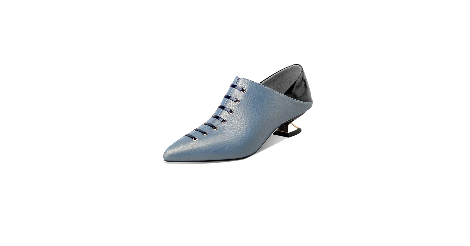 靴 y2k pointed toe opium leather shoes Vintage 90's Pointed Toe Boots Y2k Black Heel High Leather