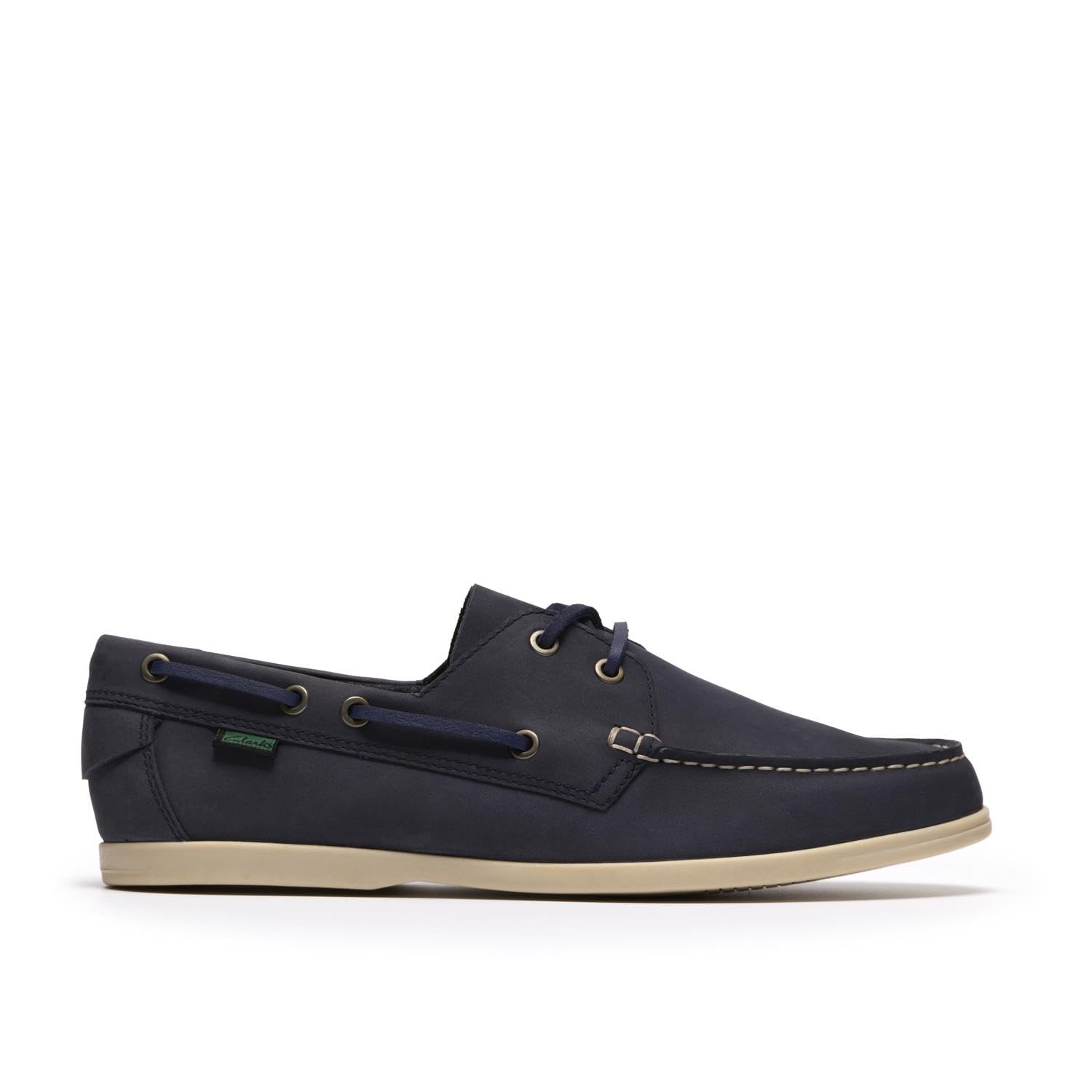Clarks - Men's Boat Shoes - Charmouth Lace - Blue - Nubuck
