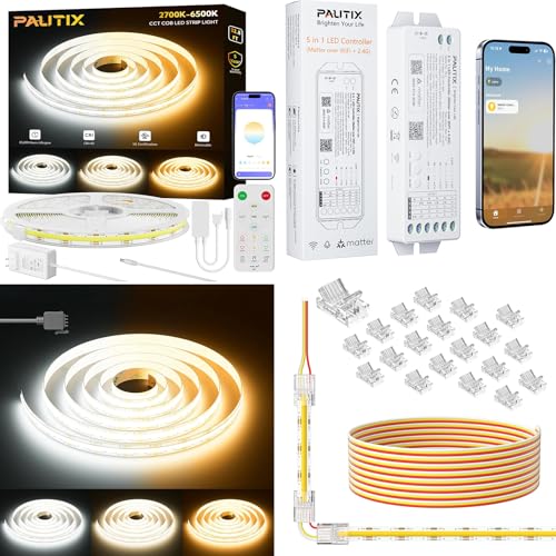 Tira LED COB PAUTIX Blanca Ajustable 20 m Kit WiFi miniatura 1