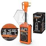 Kohree RV Surge Protector 30 Amp, RV Power Surge Voltage Protection, RV Adapter Plug with Real-Time Circuit Analyzer Smart Auto Shut Off LED Large Screen for Travel Trailers Camper, 30A 14000J-Orange