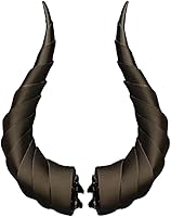 CoBtee Dark Gothic Devil Horns Ghost Sheep Horn Hair Clips - Realistic 3D Printed Halloween Cosplay Headwear for Women Men