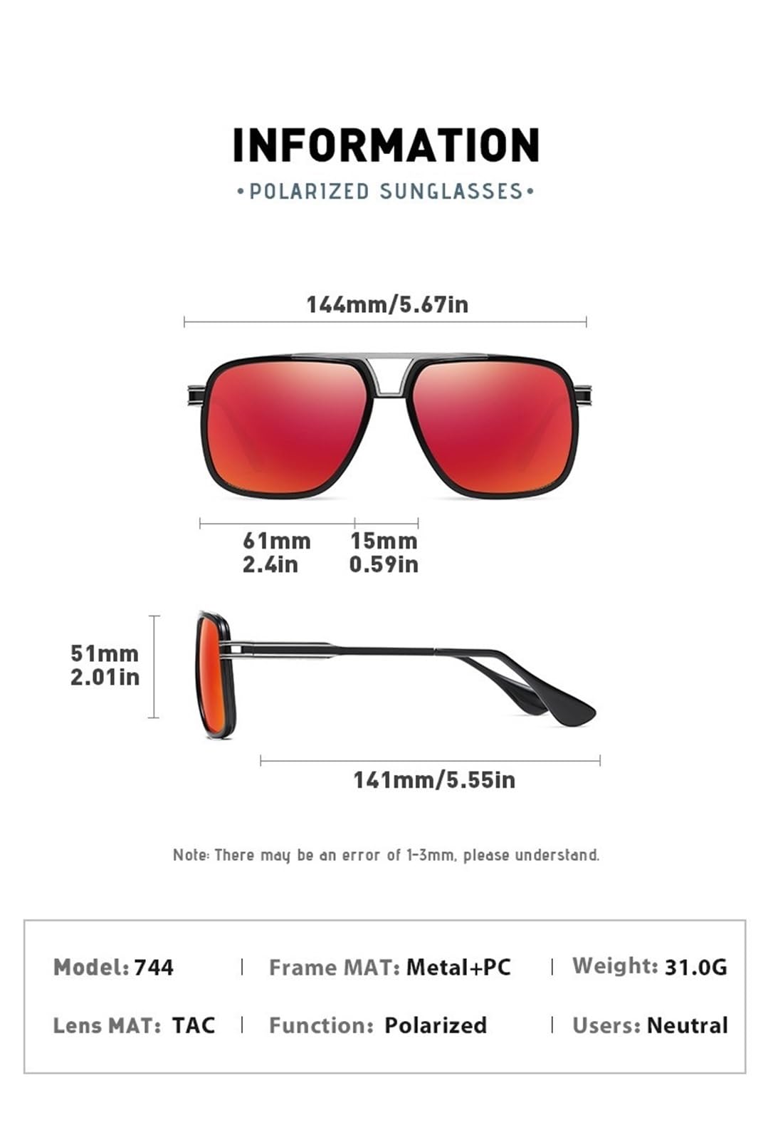 Gafas De Sol Polarizadas De Metal For Hombre, Lentes De Sol De Conducción Con Protección UV, 400 Colores Cambiantes