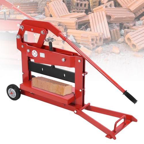 ETOYA Manual Block Splitter Paving Cutter with Wheels, 0-11.8in Adjustable Cutting Thickness, Heavy-Duty Paver Splitting Tool for Brick, Stone, Granite, Marble & Concrete Landscaping