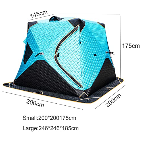 Scycgwj 4 Layers Thick Winter Fishing Shelter Cotton Warm Outdoor Camping Automatic Ice Fishing Tent With Pegs #TOP6