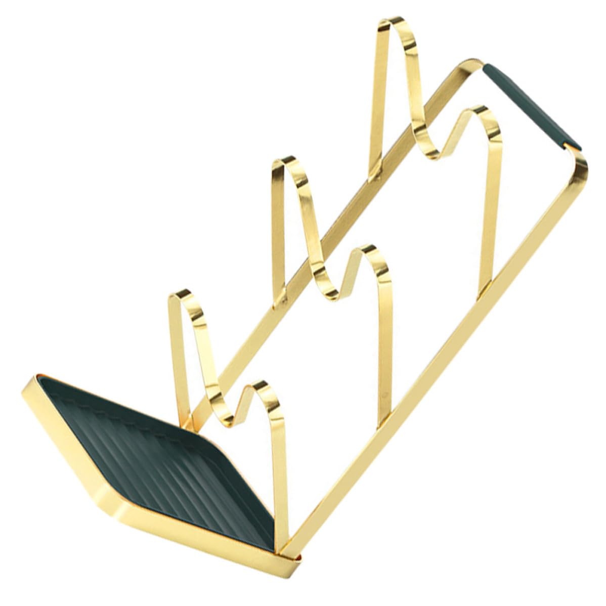 Estante Organizador de Tapas de Ollas Gran Capacidad, Diseño de Triple Capa, Material Pp y Silicona, Soporte Fácil de Usar para Cocina Moderna