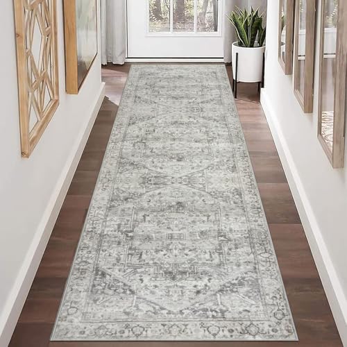Homcomodar Alfombra Vinilica Pasillo 65x240cm Alfombras De Pasillo Largas Modernas Alfombra Entrada del Salón Lavable Antideslizante Alfombras De Habitacion