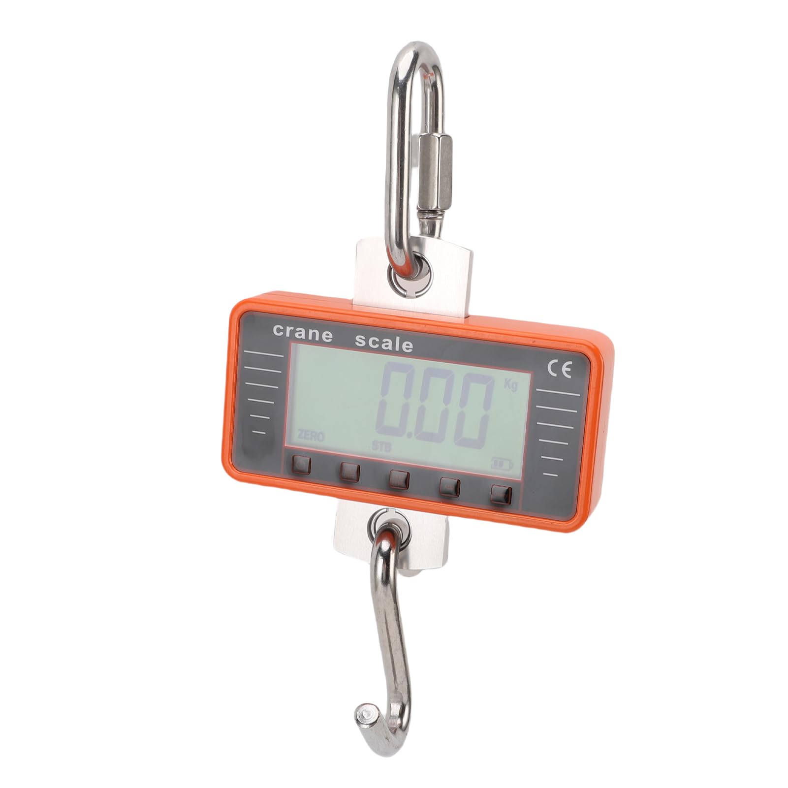 Fafeicy Balance de Grue 500 Kg Balance Numérique Suspendue 1100 Lb avec Rétroéclairage LCD 4" Mise Hors Tension Automatique pour L'industrie de la Construction, la Pêche, les Voyages (500KG- Anglais
