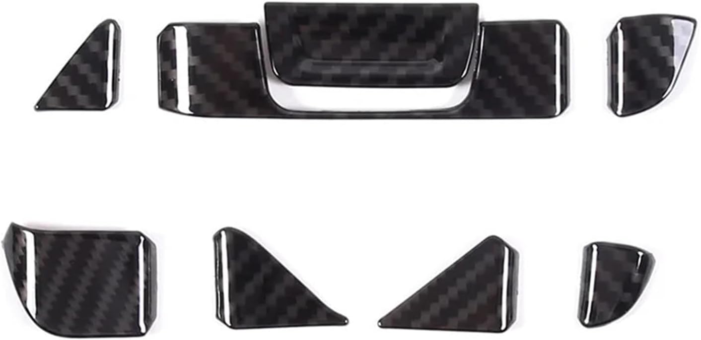 GERRIT Car Accessories Fit for Chevrolet Corvette C8 Z51 Z06 2020-2023 ABS Carbon Fiber/Red Car Air Conditioning Vents Decorative Stickers Upholstery Care (Color : Carbon Fiber)