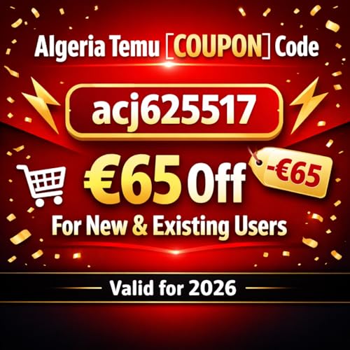 Algeria Temu &lceil;COUPON&rfloor; Code " acj625517 " ⟮ &euro;65 Off ⟯ For New & Existing Users cover art