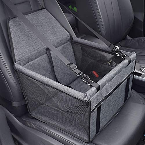 Wodondog Sac de Transport Chien et Chat avec Rehausseur, Siège d'appoint de Voiture de Rehausseur en Tissu Oxford étanche Adapté aux Animaux de Petite et Moyenne Taille