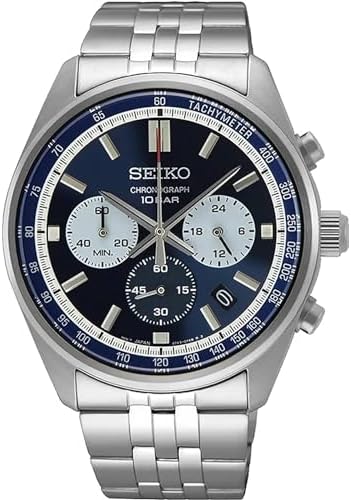 SEIKO SSB427P1,Men's Sports,Quartz Movementl,Stainless,Silver Tone,WR,SSB427
