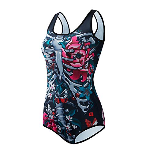 JPOJPO Maillot de bain 1 pièce sexy pour femme Coupe haute - - Taille M Cover