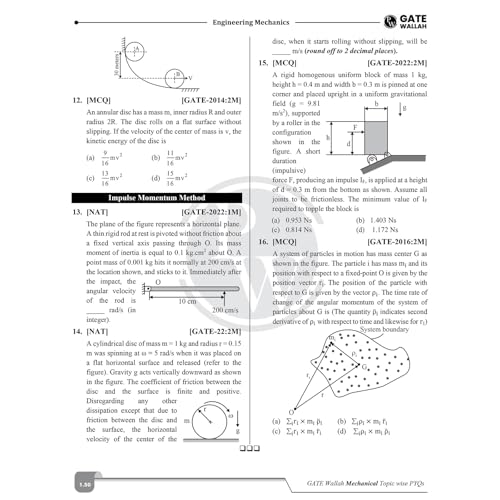 Image of PW GATEWALLAH Mechanical Engineering Topicwise Previous Year Solved Papers (2026 - 2008) with Video Solutions For 2027 Exams | Detailed Text Solutions
