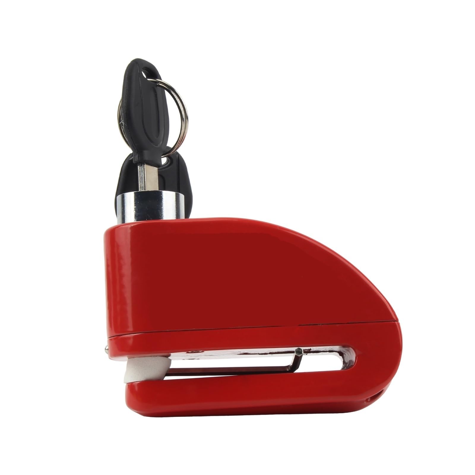 Motorcycle Handlebar Lock Motorcycle Disc Brake Alarm Lock Scooter Anti-Theft Remind Security Aluminum Alloy Motorbike Lock Security(Red)