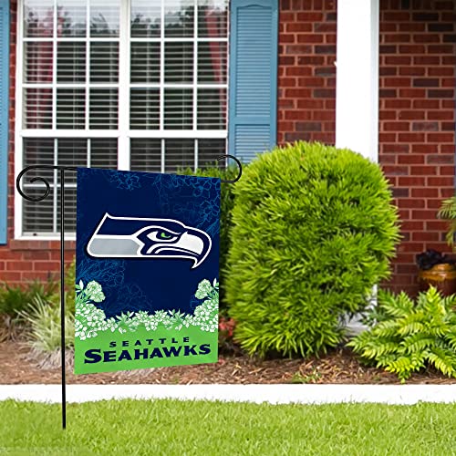Image of Rico Industries NFL Standard /Primary 13 inch x 18 inch Double Sided Garden Flag - Great Gift for Men, Women, & Fans