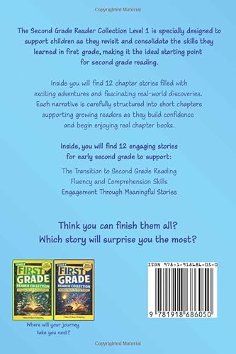 Second Grade Reader Collection: Level 1: 12 Chapter Stories to Build Confidence for Growing Readers