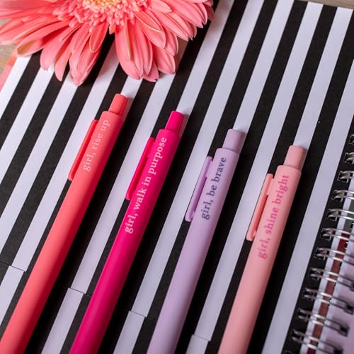 Set de 4 bolígrafos de gel Colored Pen Girl Open Your Bible miniatura 4